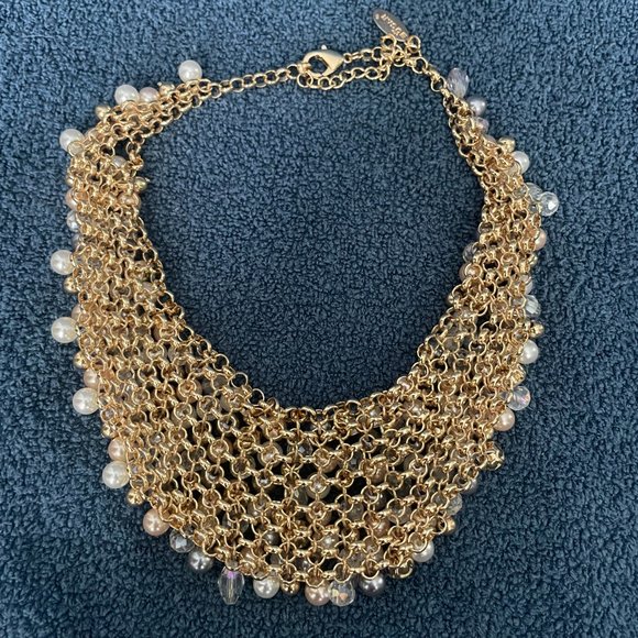Bocar Crystal Beads Chunky Collar Statement Necklace - Picture 4 of 5